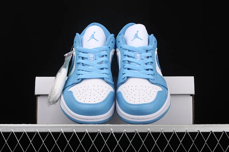 All categories Air Jordan Jordan series basketball shoes Air Jordan 1 Low new version Air Jordan 1 Low Shadow AJ1 Joe 1 North Carolina blue low-top cultural and leisure sports sneakers AO9944-441